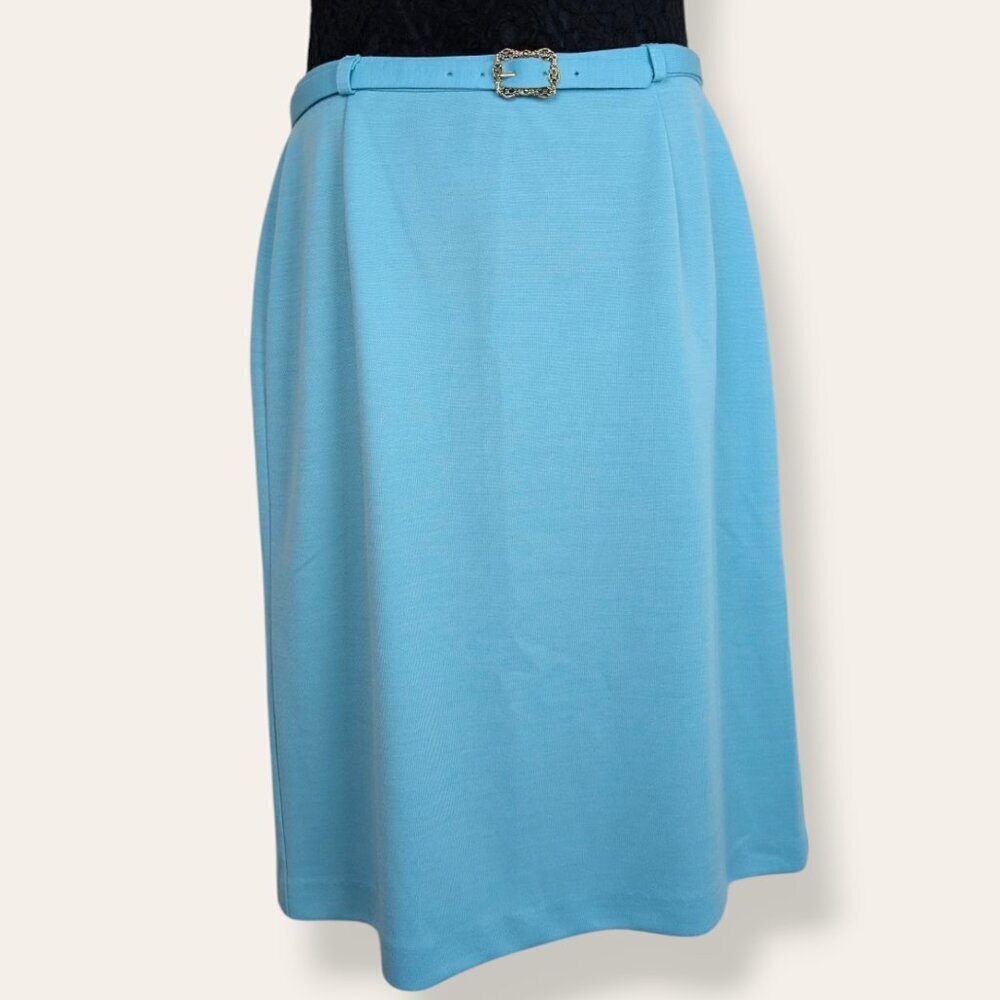 🍁TanJay Vintage Blue Belted Skirt
